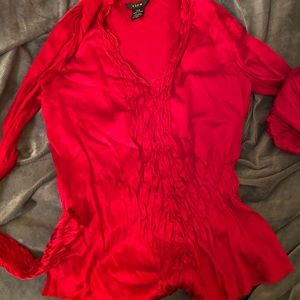 NEW Victoria secret sexy silk red tops
